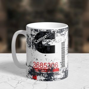 11oz "Dirty" Cummins Fuel Filter Coffee Mug: Ceramic Cummins Coffee Cup